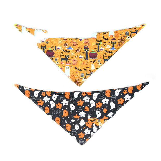 Halloween Double-sided Saliva Towel Pet Accessories