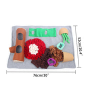 Pet Sniffing Mat Washable Dog Cat Smell Training Pad Consume Energy Puzzle Pet Toys Puppy Dog Release Stress Training Blanket