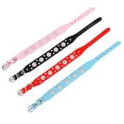 Pet Collar Rhinestone Plum Dog Collar