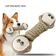 Large Small Dogs Toy Interactive Cotton Rope Mini Dog Toys Ball