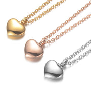 Multicolor small peach heart pet necklace