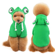 Frog Dog Small Medium Sweater Fleece Clothes Pet Products