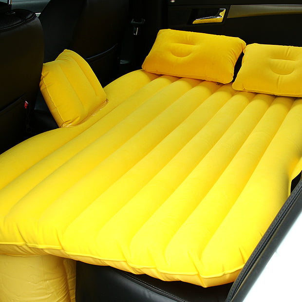 Car Lathe Flocking Head Guard Inflatable Bed Car Travel Rear Mattress Car Flocking Gear Inflatable Cushion