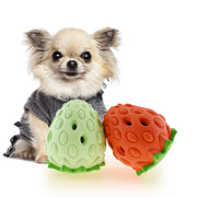 pet toy chew resistant strawberry leak food ball pet supplies dog pet