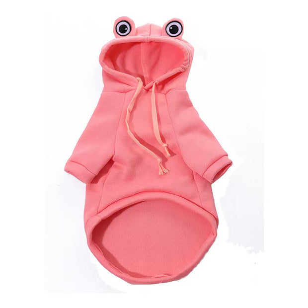 Frog Dog Small Medium Sweater Fleece Clothes Pet Products