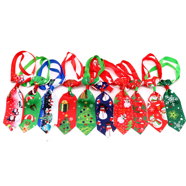 Pet Christmas Cute Printed Small Necktie